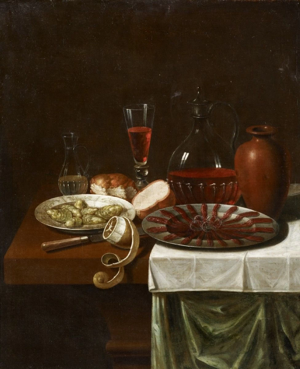 Colazione con piatto di acciughe